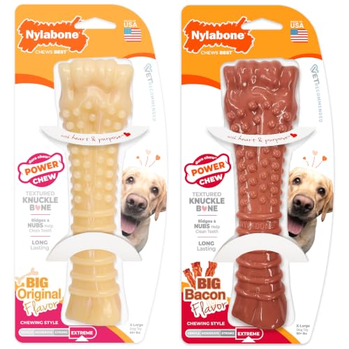 Power Chew Textured Knuckle Bone Dog Chew Toys (X-Large)