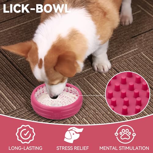 Dog Lick Bowl (L / Rose)