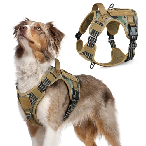 Tactical Dog Harness for Medium (Brown camo / Medium)