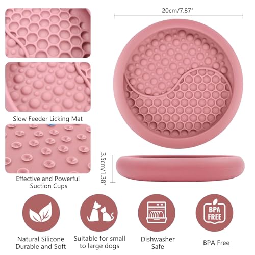 Dog Lick Bowl (Pink / Large)