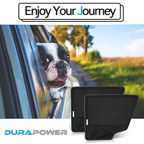 Dog Car Door Protector丨2 Pack Extra Big & Thick Anti Pet Scratching Waterproof Vehicle Door Covers Guard Truck Interior Panel Safe SUV Universal 600D Black (31.1"x25.2" / Curved)