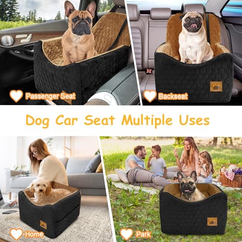Dog Car Seat for Small (BlackBrown / Medium)