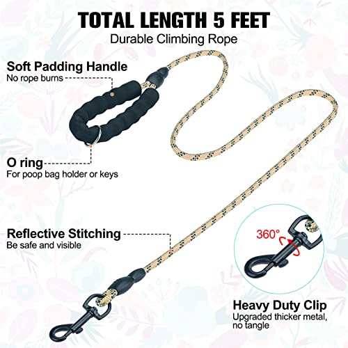 Dog Harness Medium Sized and Leash Set (Medium(Chest Girth 16" - 18") / Pink Rose)