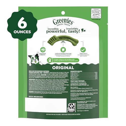 Teenie Original Natural Dental Dog Treats (22 Count (Pack of 1))