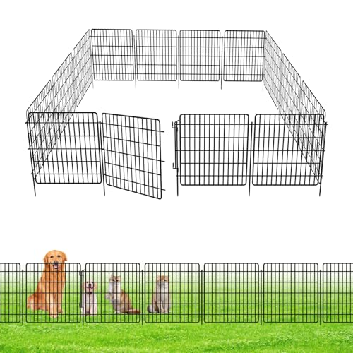 5 Panels Garden Fencing Animal Barrier with Lock (24in(H))