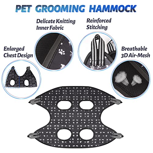 Pet Dog Grooming Hammock Harness for Nail Trimming