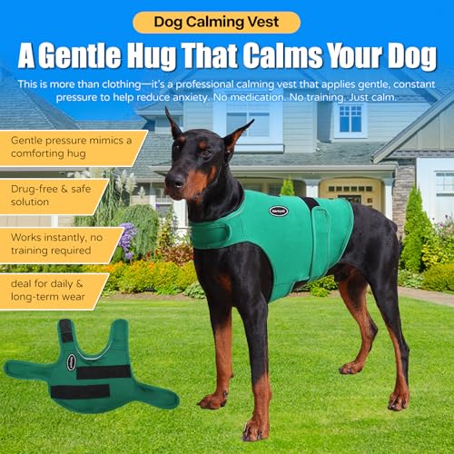 Dog Anxiety Vest (S-Chest(11"-14.9") / Green)
