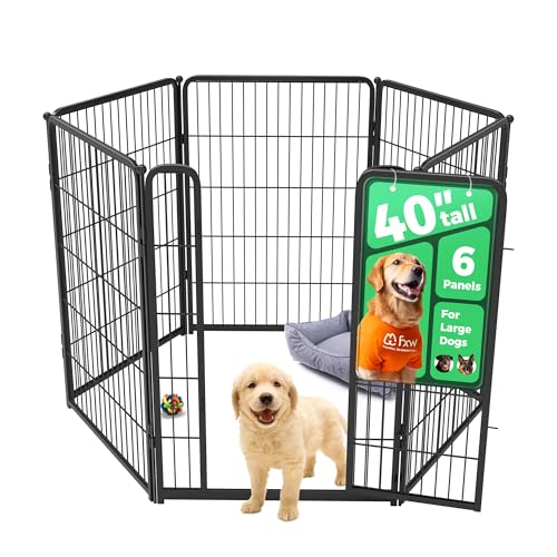 Homeplus Indoor Dog Playpen (Black / 40"H)