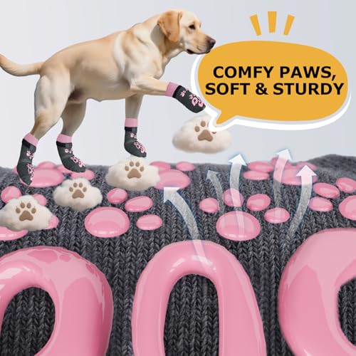 Dog Paw Socks (L(Pack of 4))