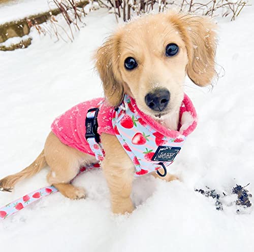 Stretch Fleece Vest Dog Sweater (Large Length (13.5") / Pink)