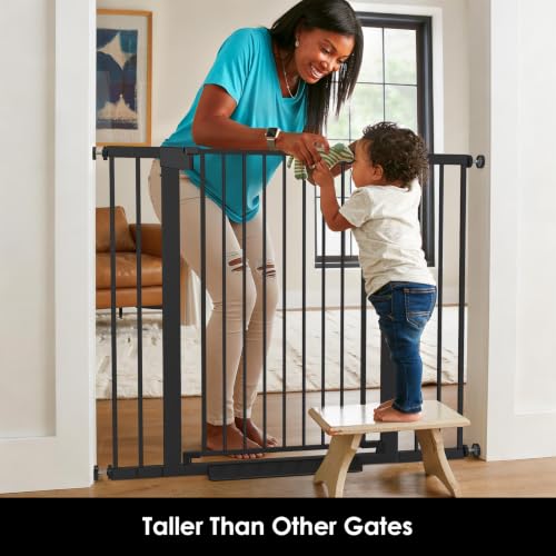 36" Extra Tall Baby Gate (Black / 30"-46" W x 36" H)