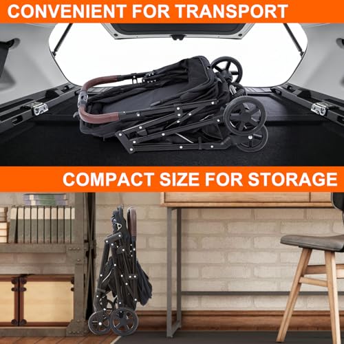 Dog Stroller with No (Black)