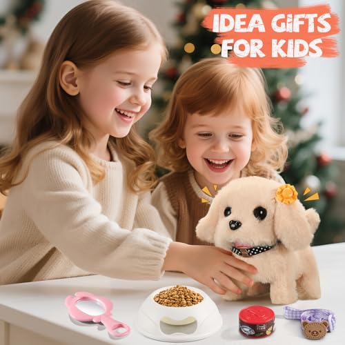 16 Pcs Robot Dog Toys for Girls (Orange)