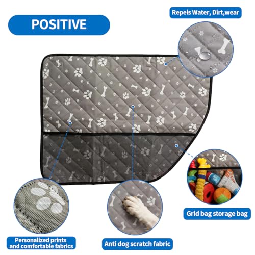 Dog Car Door Protector Protects The Door from Scratches By Dogs 2 Packs of Thickened 29X22 Inch PU Material Waterproof Door Panel Cover for Sedans Family Cars and Small SUVs