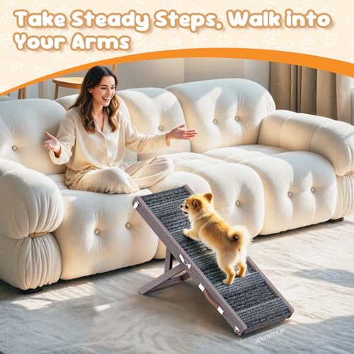 Dog Ramp for Couch Foldable (Grey Purple / 32")
