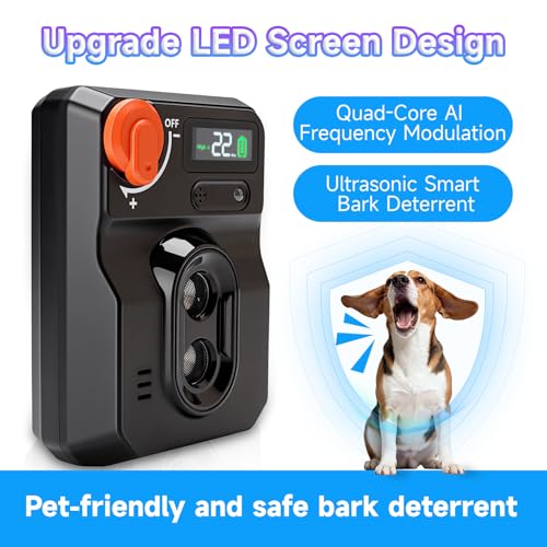 Ultrasonic dog barking deterrent devices