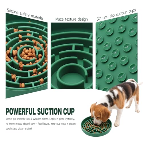 Silicone Slow Feeder Bowl (Green)