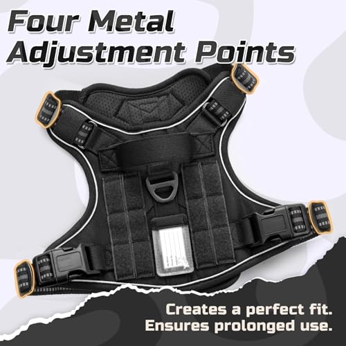 Tactical Dog Harness for X (Black / X-Large)