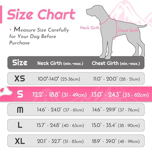 Dog Harness for Small Dogs (Small / Pink)