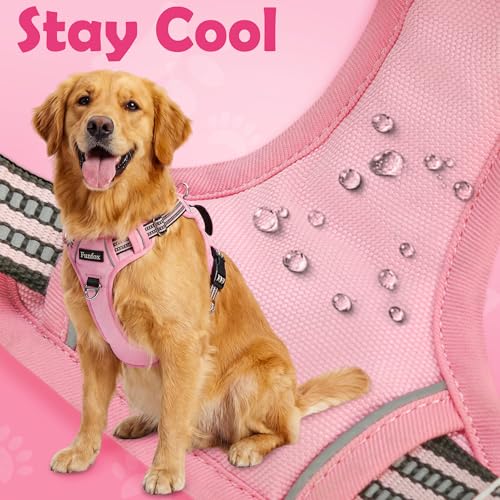 Dog Harness No Pull (Pink / Medium)