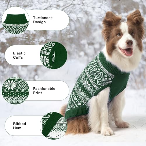 Dog Sweater Argyle (Small/Medium / Green)