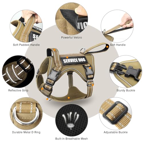 Tactical Dog Harness (Large / Brown)