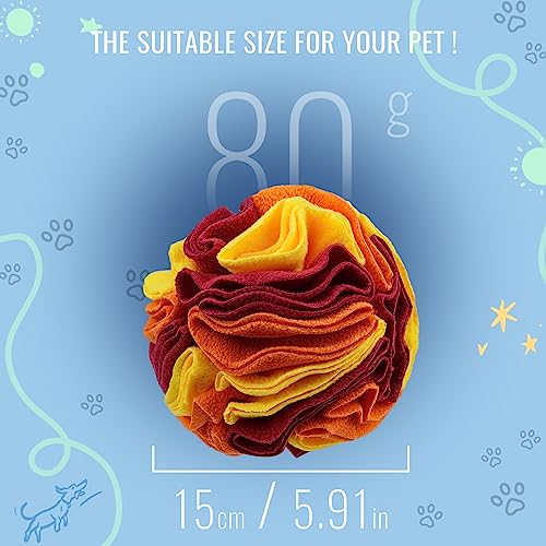 Pet Snuffle Ball (Sunset color / 15cm)