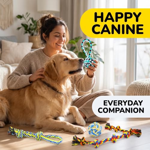 9 Pack Large Dog Rope Toys for Aggressive Chewers
