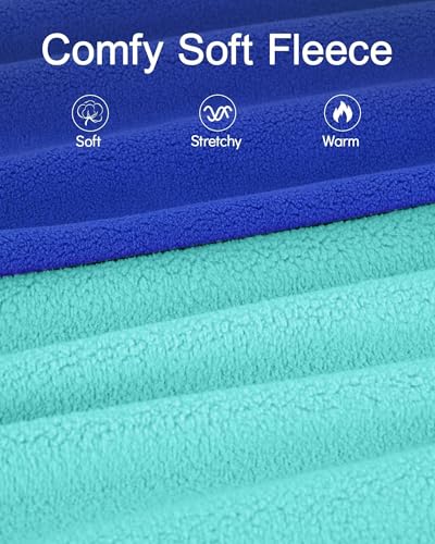 4 Pack Fleece Dog Sweaters Vest Soft Lightweight Breathable Doggie Clothes for Small Medium Large Dogs Boy Winter Warm Pet Pullover Jacket Sweatshirt Puppy Coat (X-Large(Chest-23.6") / Grey, Navy, Teal, Blue)