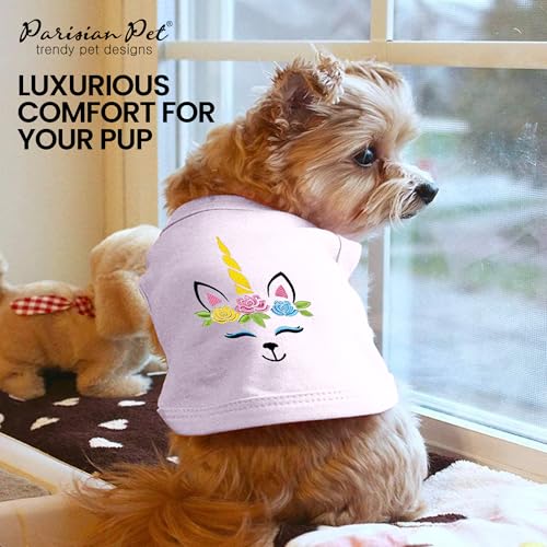 Dog Shirt 100% Cotton Unicorn Shirts for Large Dogs (L)