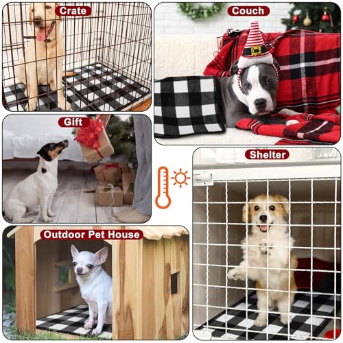 2 Pcs Large Self Warming Cat Pad Self Heating Cat Mat Bed Dog Crate Pet Blankets Thermal Heated Bed Mat for Outdoor Indoor Newborn Kittens Puppies Dog (24 x 18)