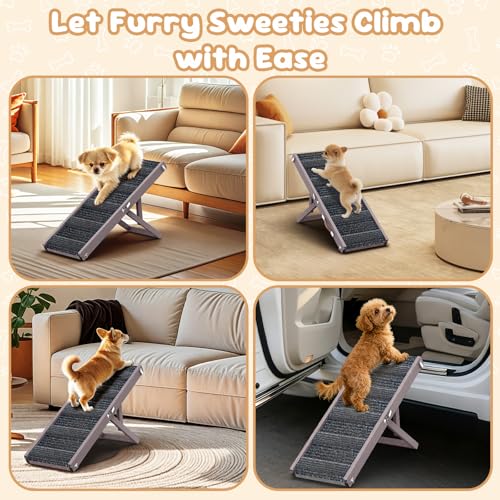 Dog Ramp for Couch Foldable (Grey Purple / 32")