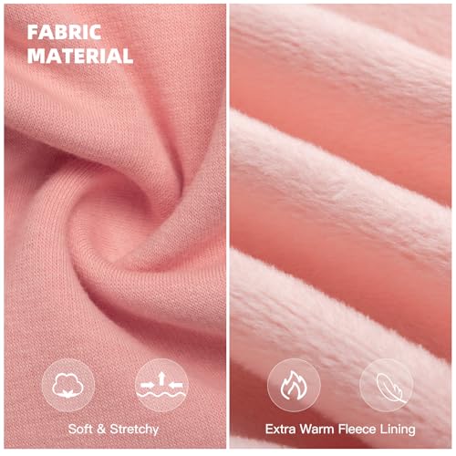 Dog Hoodie Fleece Warm Sweater with Pocket (S-(2~7lb) | Chest(~13") / Pink)