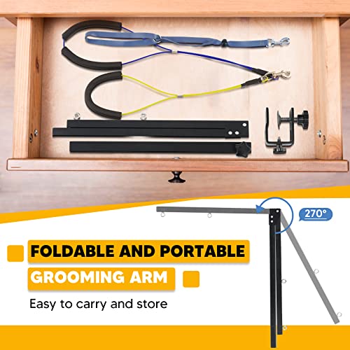 Adjustable Dog Grooming Arms for Small Medium Dogs