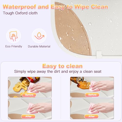 2 Pack in Gift Box Car Seat Protector (Box-Beige Brown / 2PS-Box)