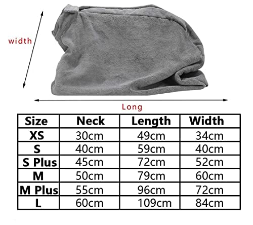 Premium Microfiber Dog Drying Bag (Small / Gray)