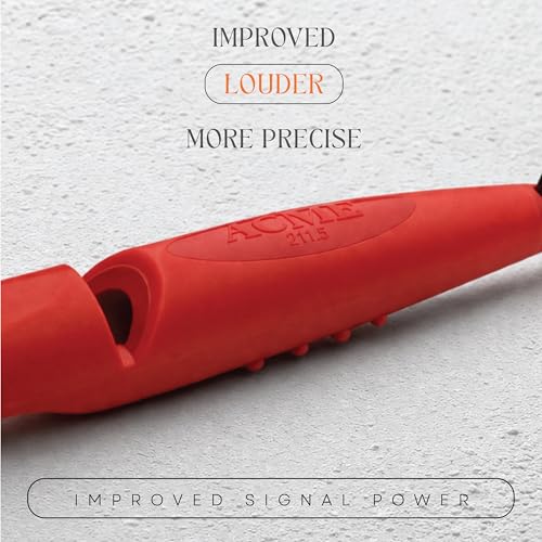 Alpha 211.5 Professional Dog Training Whistle with Enhanced Ergonomic Grip. BPA (Carmine Red)