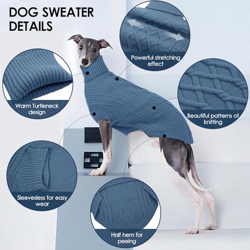 XXL Dog Sweater (Blue / XX-Large)