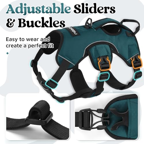 Escape Proof Dog Harness for X (Dark Green / X-Large)