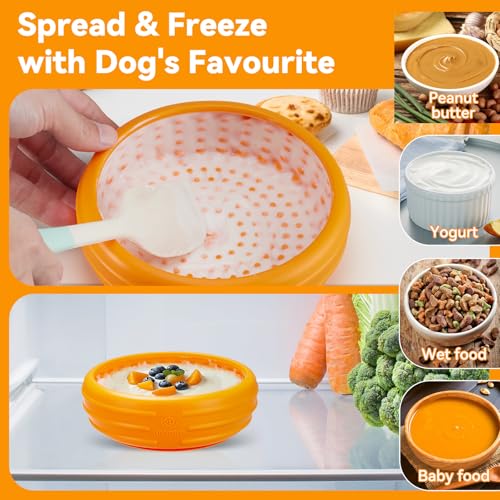 Dog Lick Bowl (S / Orange)