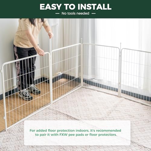 Rollick Dog Playpen (White / 32"H)