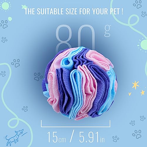 Pet Snuffle Ball (Macarons color / 15cm)