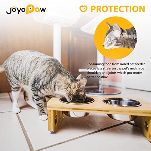 Elevated Dog Bowls (Natural / Small: 4'' Tall-20 oz Bowl)