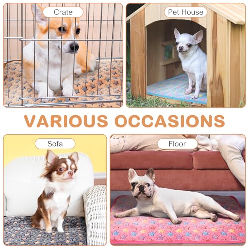 4 Pack Self Heating Cat Bed Cat Self Warming Pad with Removable Cover Extra Warm Thermal Pet Pad Washable Pet Crate Mat Anti Slip Kennel for Indoor Outdoor Pets (16 x 20 Inches)