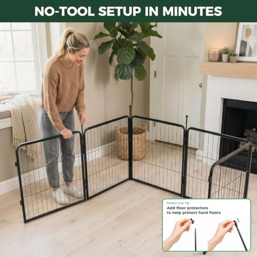 Rollick Dog Playpen (Black / 24"H)