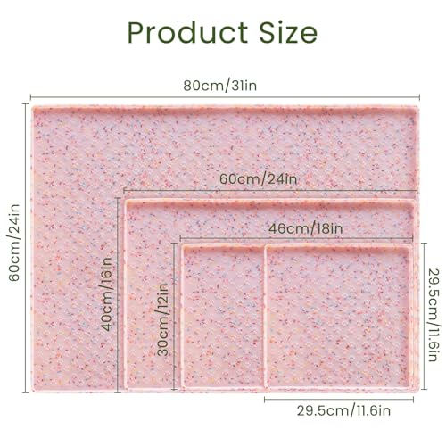 Dog Food Mat Anti (18"L x 12"W / Donut-Pink)