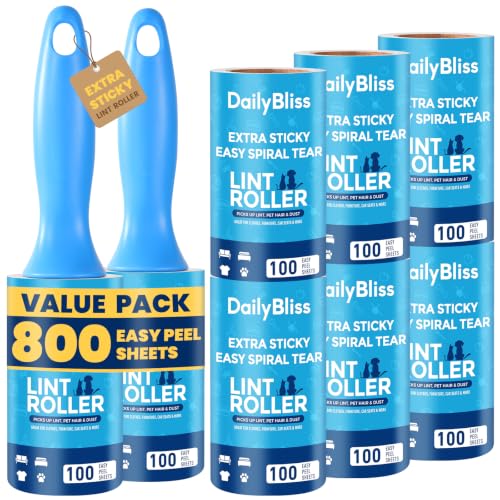 Extra Sticky Lint Roller for Pet Hair (800 Extra Sticky Sheets)