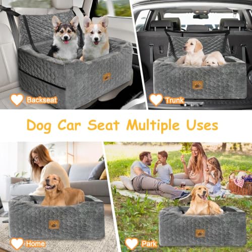Dog Car Seat for Medium (Gray / Large)