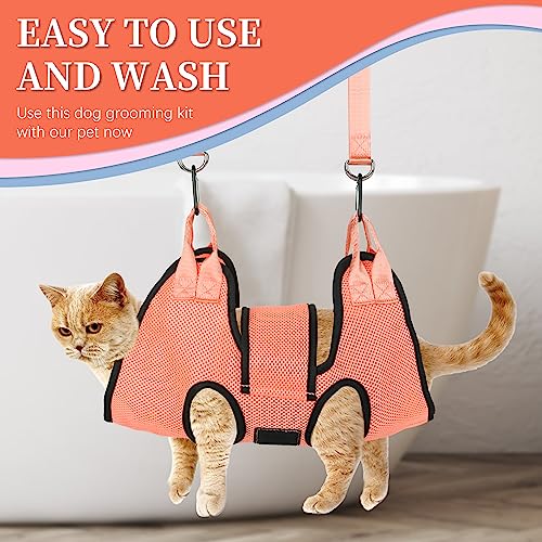 Cat Grooming Hammock Kit (XS (12 LB Max) / Orange)