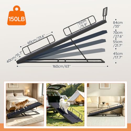 Adjustable Dog Ramp for Bed